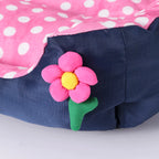 Square Large Dog Bed All Season Flower Soft Small Sofa Kennel for Puppy Mattress Spot Medium Pet Bed