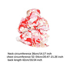 Cat Kimono Dress Autumn and Winter Cute Pet Dress Cat Costume Flower Pattern Clothes for Kitten Puppy