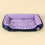 Square Large Dog Bed All Season Flower Soft Small Sofa Kennel for Puppy Mattress Spot Medium Pet Bed