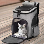 Breathable Pet Cat Carrier Backpack Foldable Pet Carrier Transport Travel Bag Expandable Large Capacity Creative
