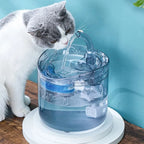 Auto Smart Cat Water Fountain Quiet Tilted Design Energy Efficient Pet Drinker for Fresh Water Circulation